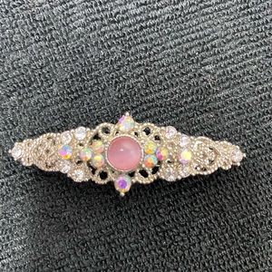 Beautiful crystal and silver hair pin